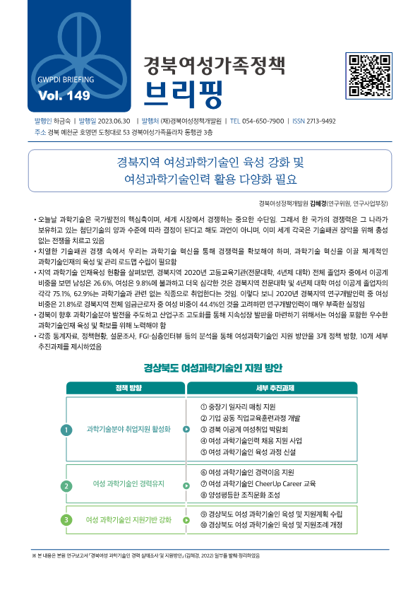 경북여성가족정책브리핑 제149호 관련사진